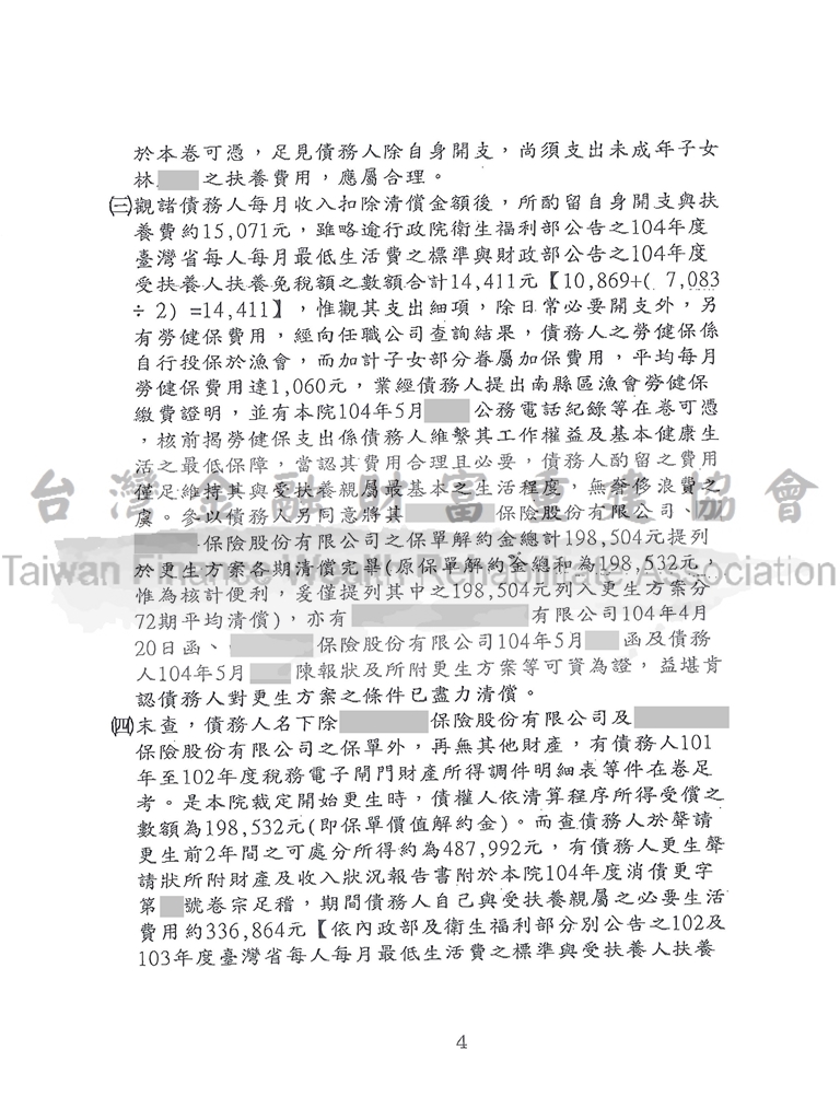 台南,債務更生,協商毀諾,協商不成立