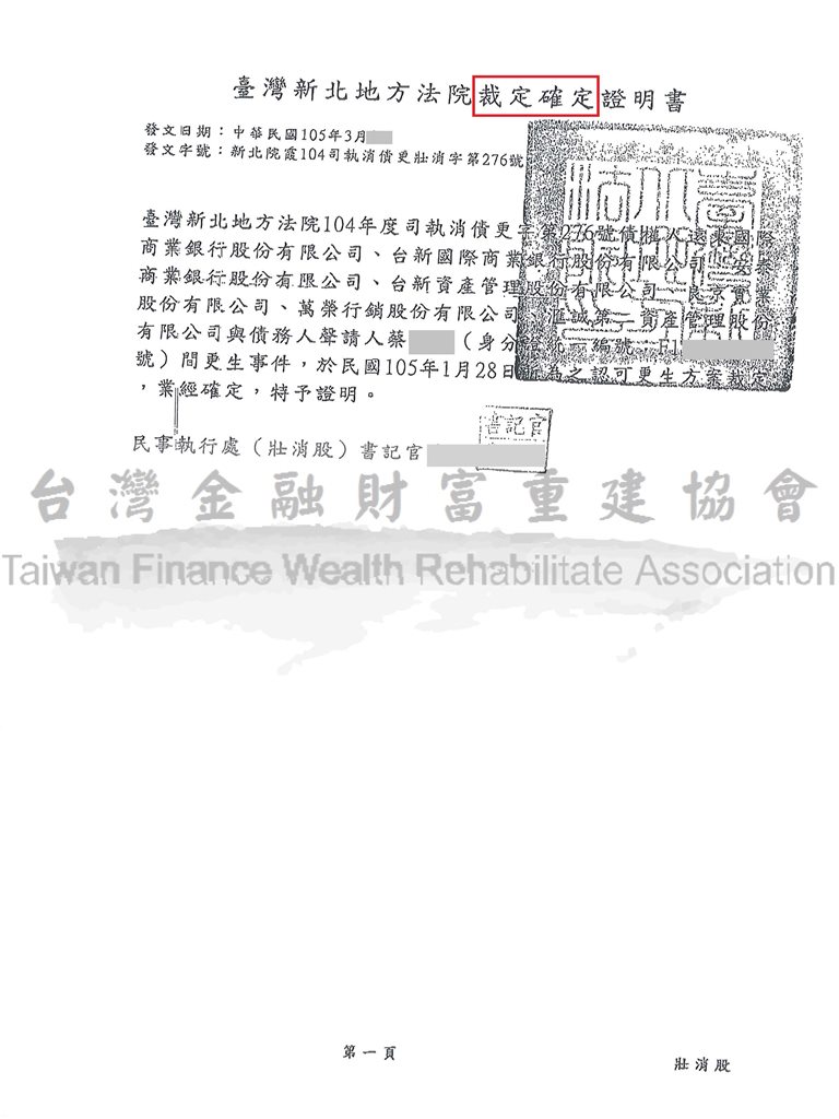 債務更生,債務打折,債務處理,債務問題,新北