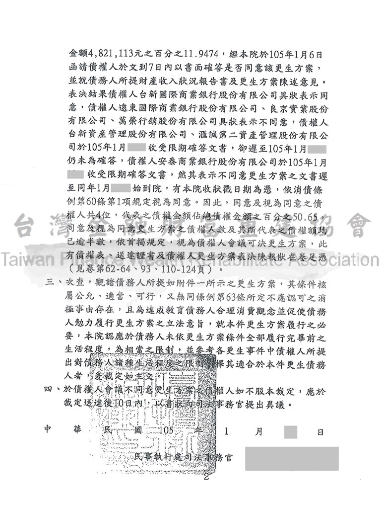 債務更生,債務打折,債務處理,債務問題,新北