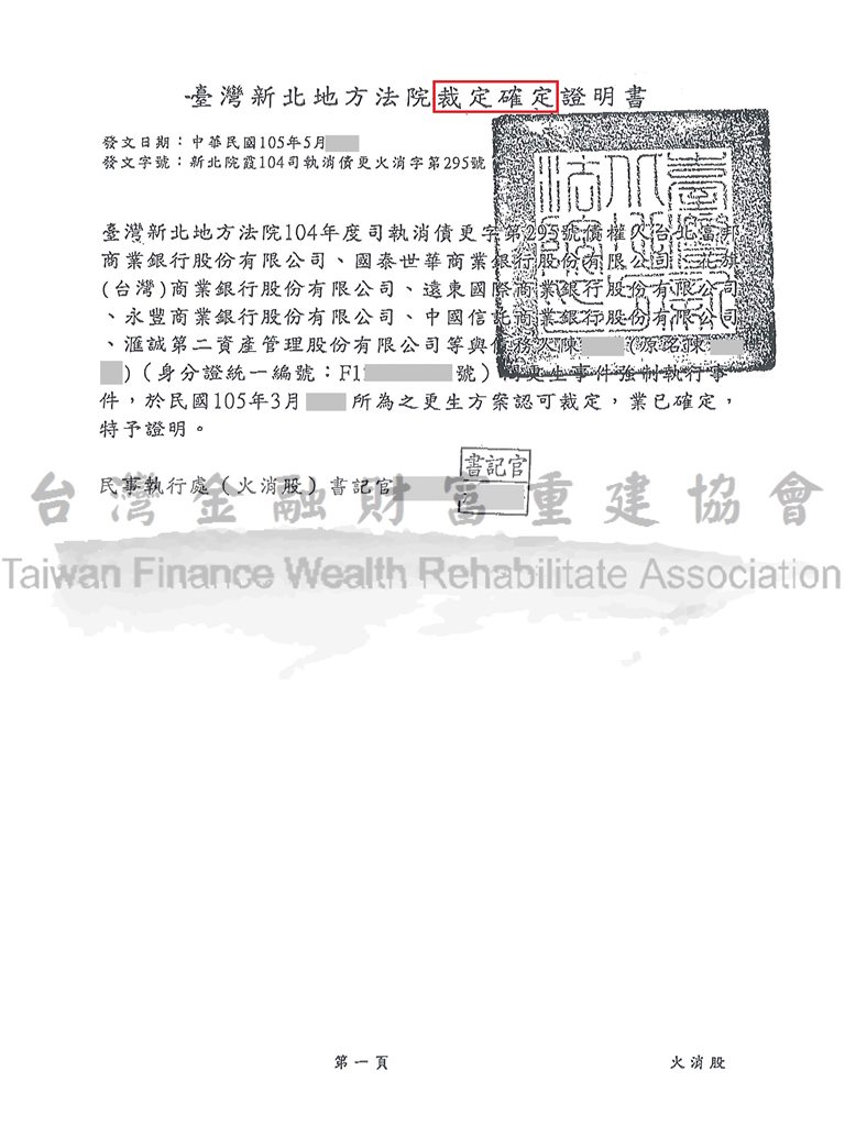 卡債更生,前置協商,不成立,清償,債務問題,新北