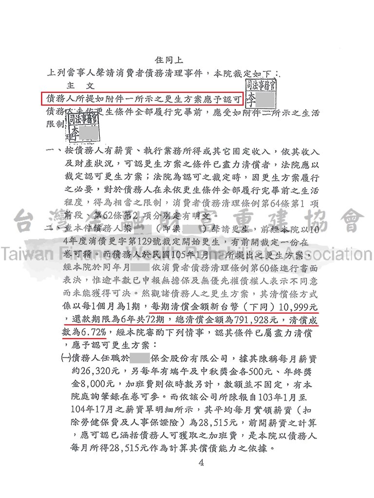 債務更生,前置協商毀諾,債務問題,台北