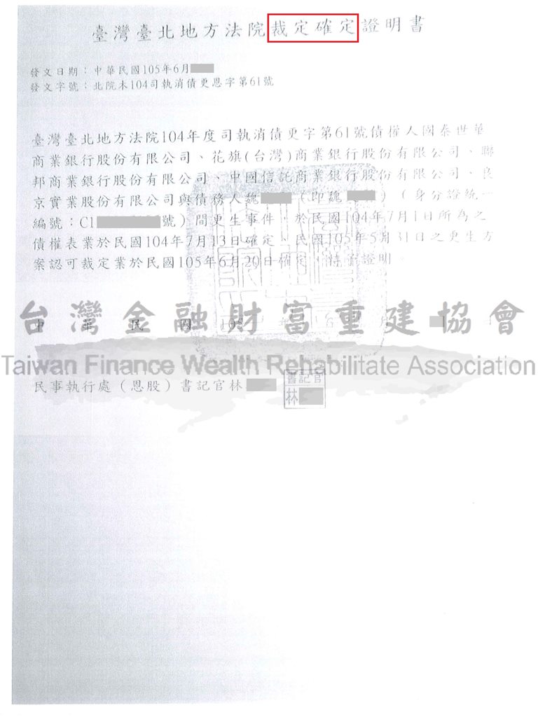 卡債,更生,債務,債務問題,更生清算,台北