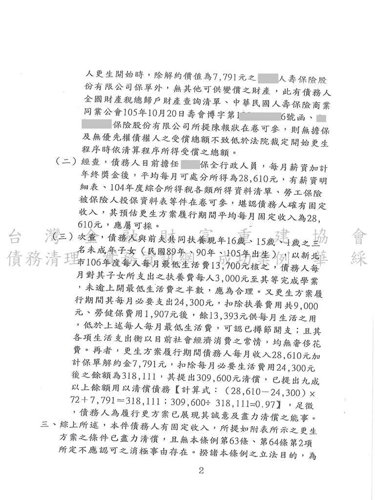 債務更生,新北,地方,法院,卡債,債務,打折,協商毀諾